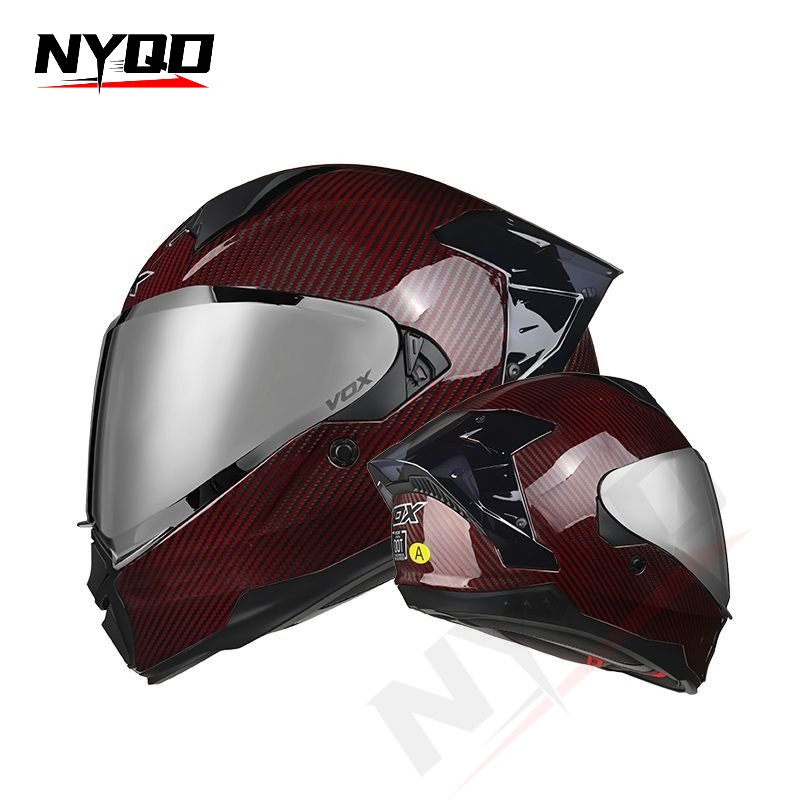 Helm Sepeda Motor Full Face Se - Dual Visor Motorcycle Racing Helmet ulasan dan harga