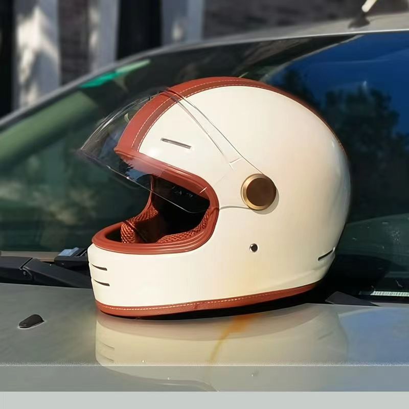 Helm sepeda motor Casque Vinta - Vintage Open Face Retro Helmet ulasan dan harga
