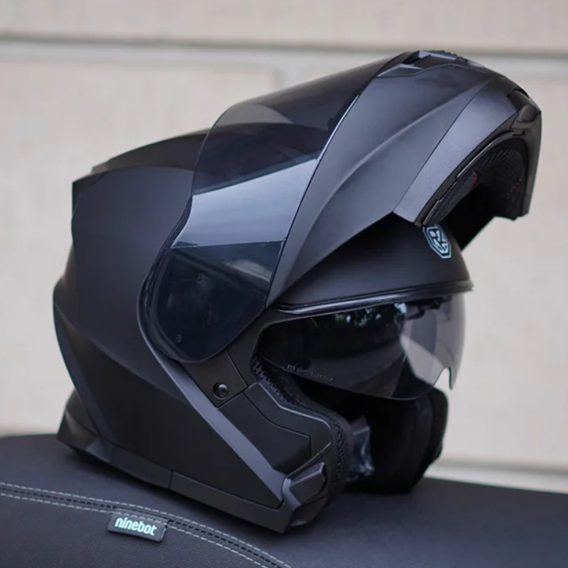 Orz helm motor, Visor ganda Fu - Modular Flip Up Motorcycle Helmet Dot Approved ulasan dan harga