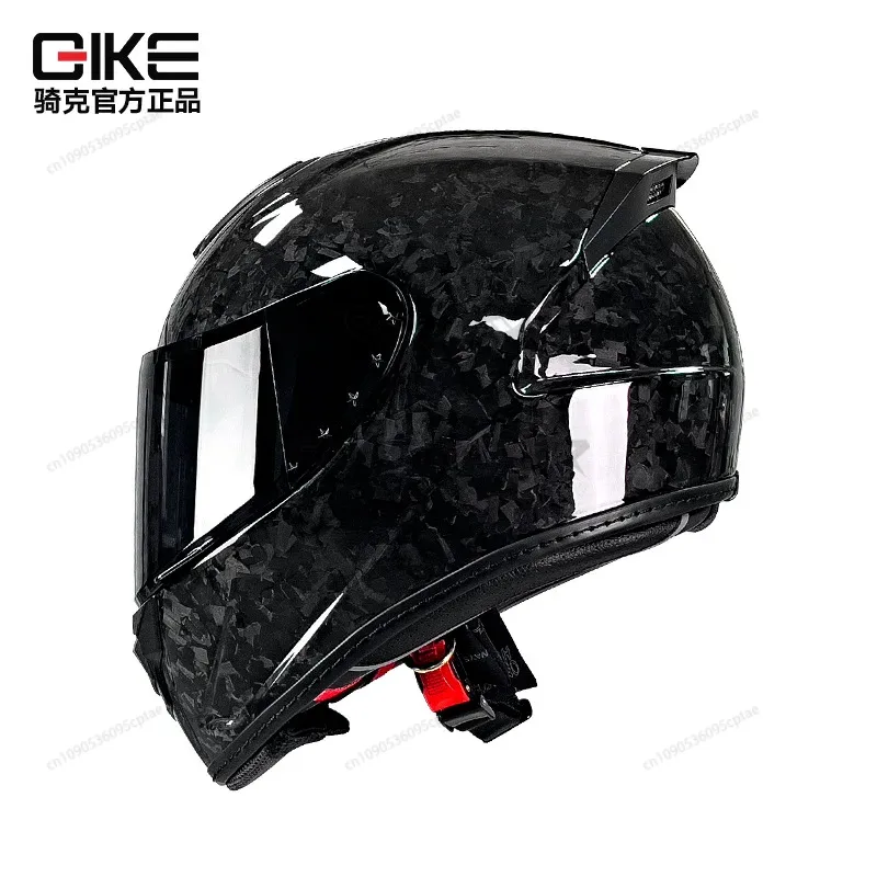 QIKE Helm Sepeda Motor Serat K - Carbon Fiber Lightweight Motorcycle Helmet ulasan dan harga