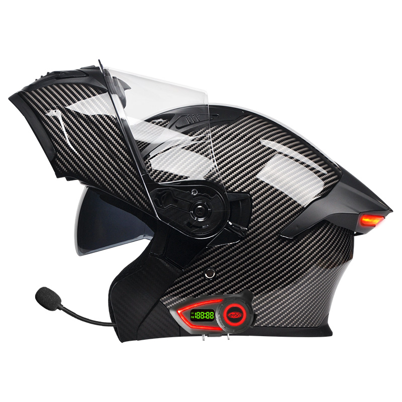 Helm Motor Bahan ABS Double Vi - Modular Flip Up Motorcycle Helmet Dot Approved ulasan dan harga