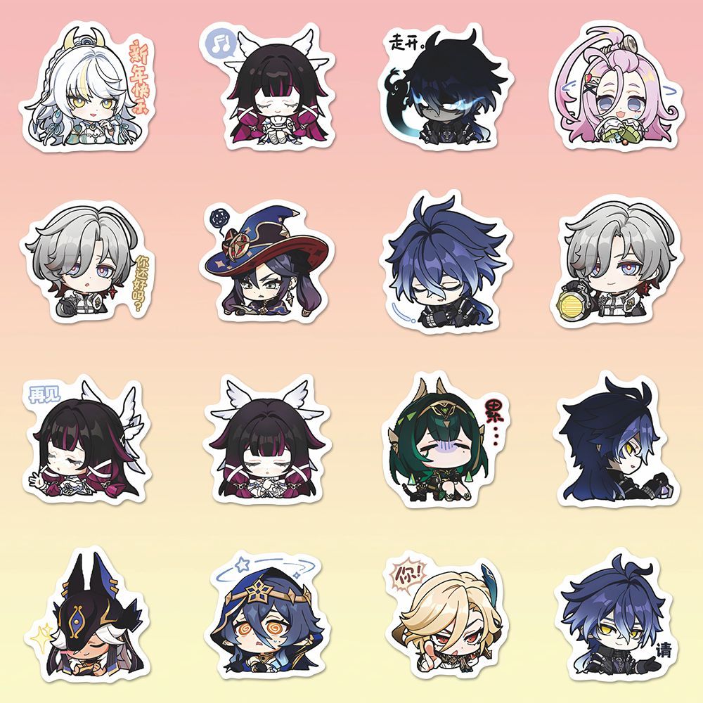 64 Buah Stiker Anime Genshin I - Motorcycle Helmets ulasan dan harga