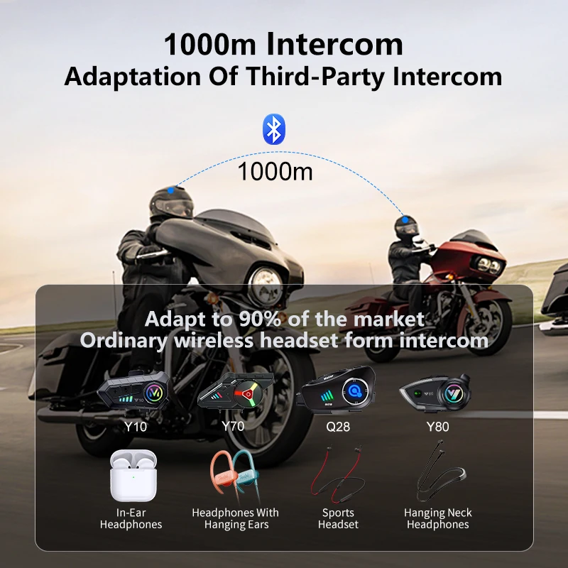 Q28-2X Helm Sepeda Motor Inter - Full Face Motorcycle Helmet With Bluetooth ulasan dan harga