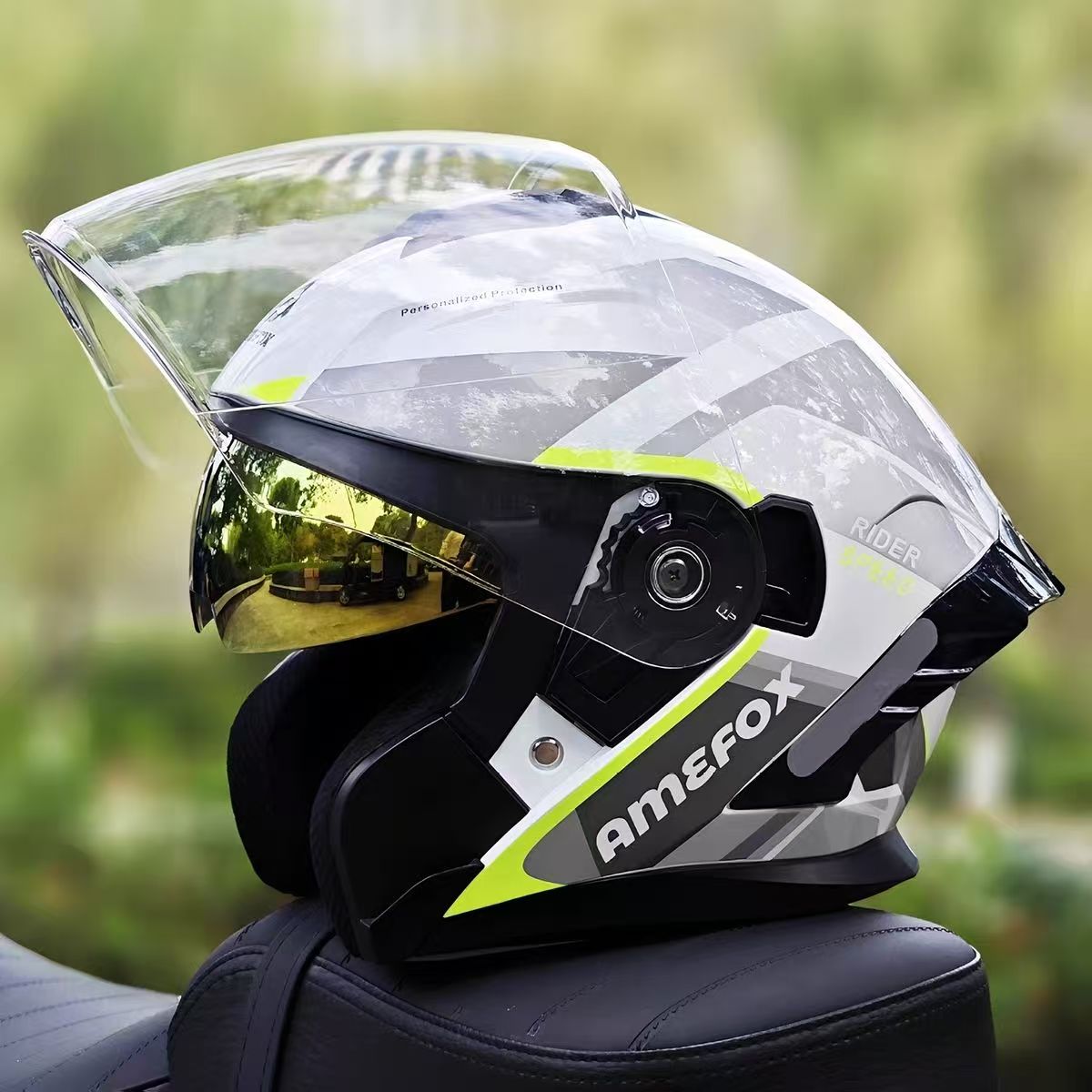Helm Motor Gaya Jet 3/4 dengan - Motorcycle Helmet Inner Sun Visor Lens ulasan dan harga