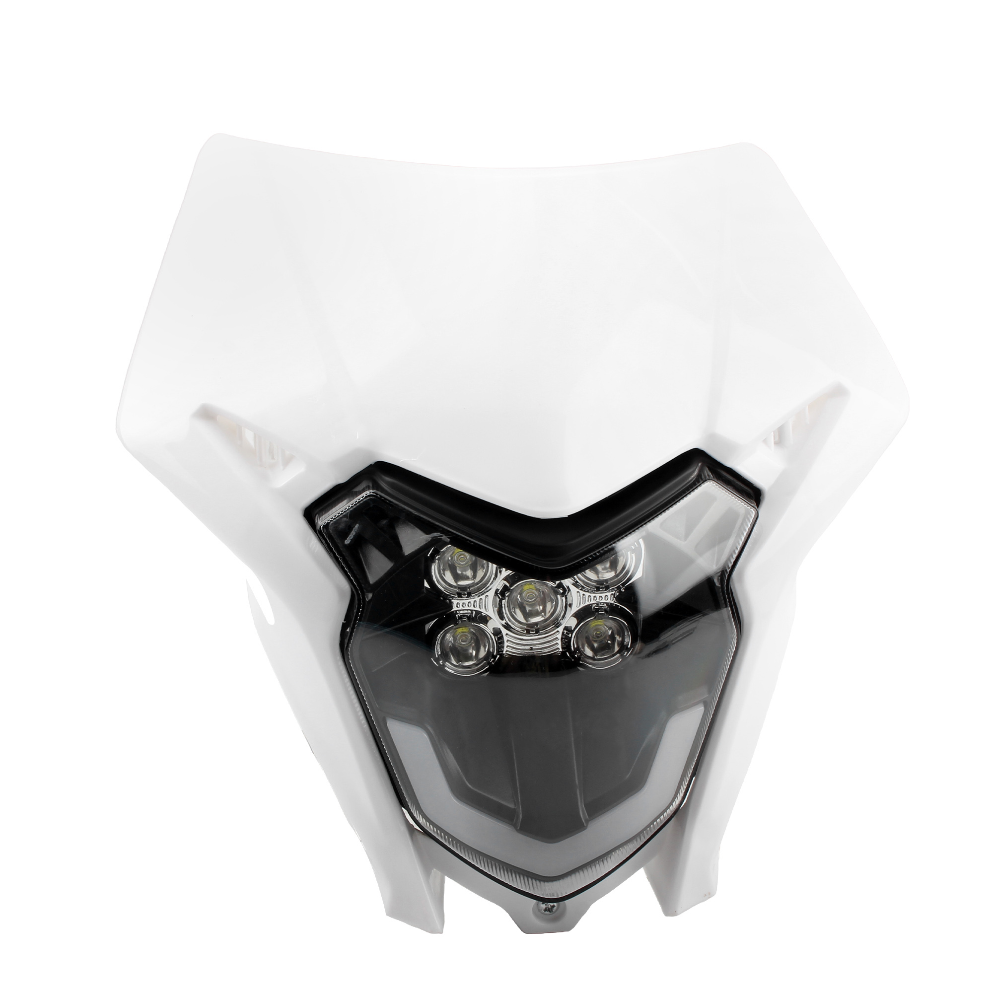 Lampu depan LED sepeda motor U - Universal Motorcycle Led Headlight Projector ulasan dan harga